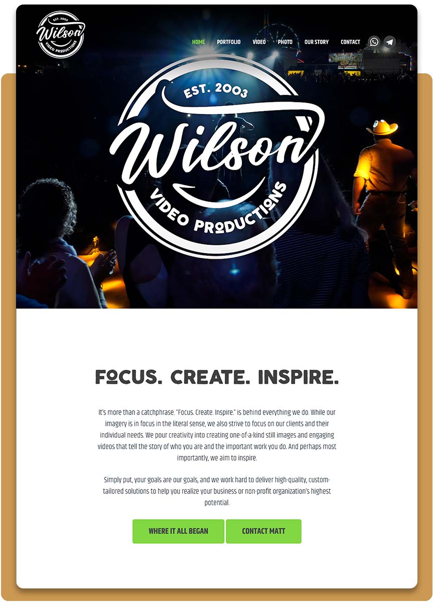 Wilson Video Website